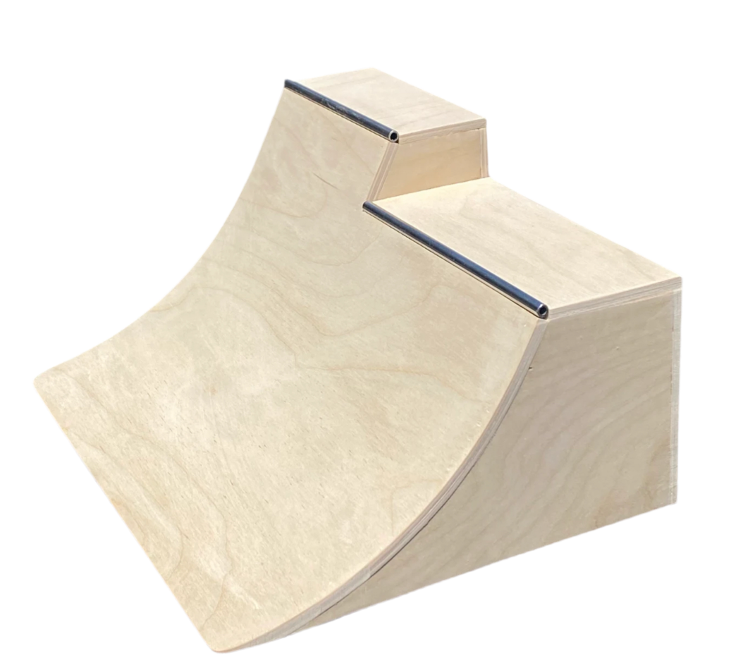 EMA Ramps Fingerboard 2 Tier Quarter Pipe