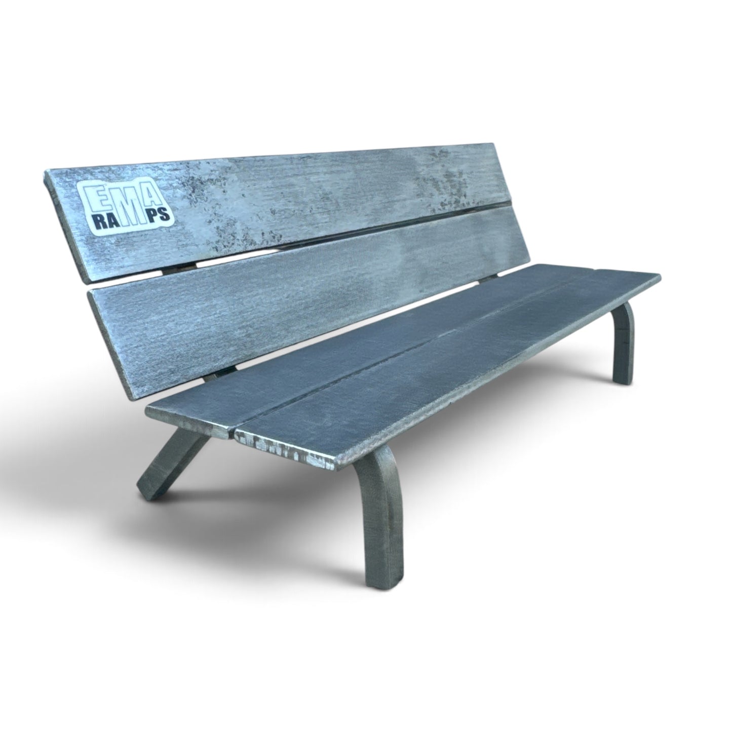 EMA Ramps Steel Park Bench (Raw Finish)