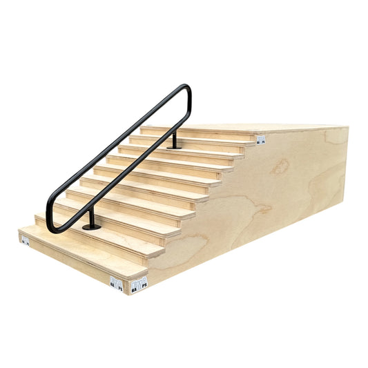 EMA Ramps 10 Step Stair Set with removable hand rail