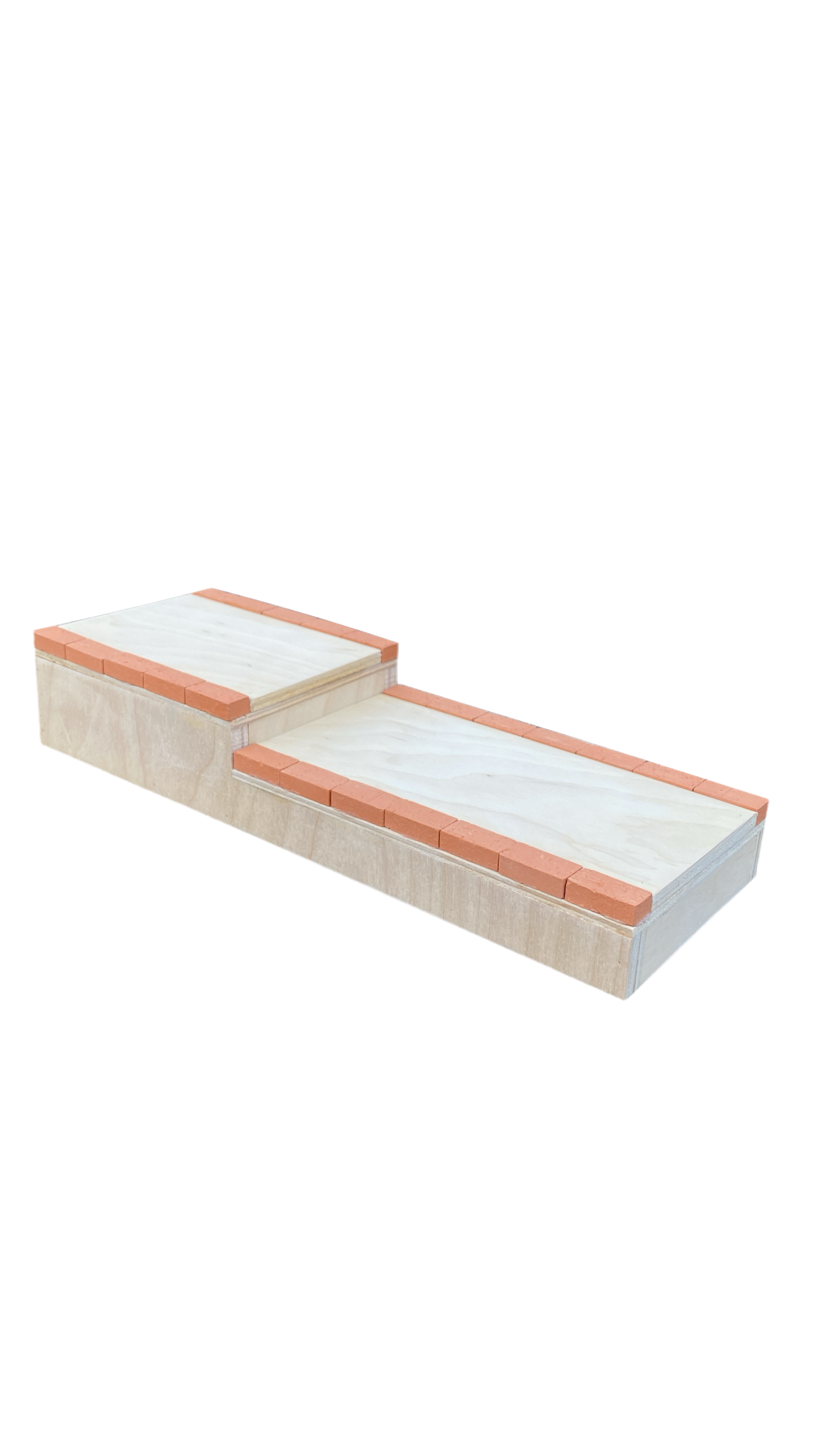 Two Step Ramp Inlet EMA Ramps Fingerboard 2 Step Brick Box