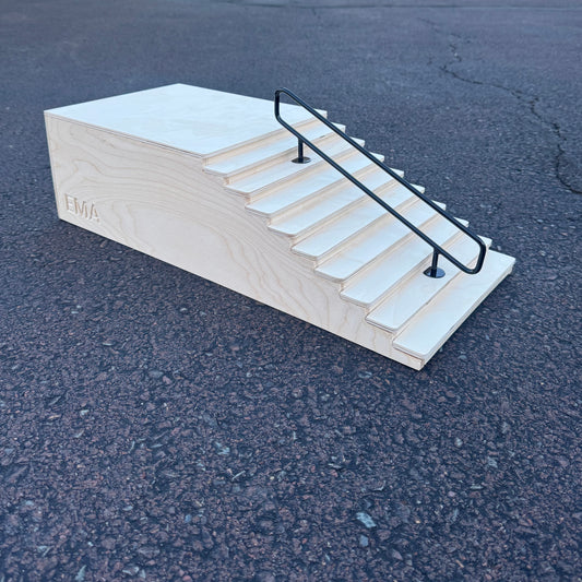 EMA Ramps 10 Step Stair Set with removable rail