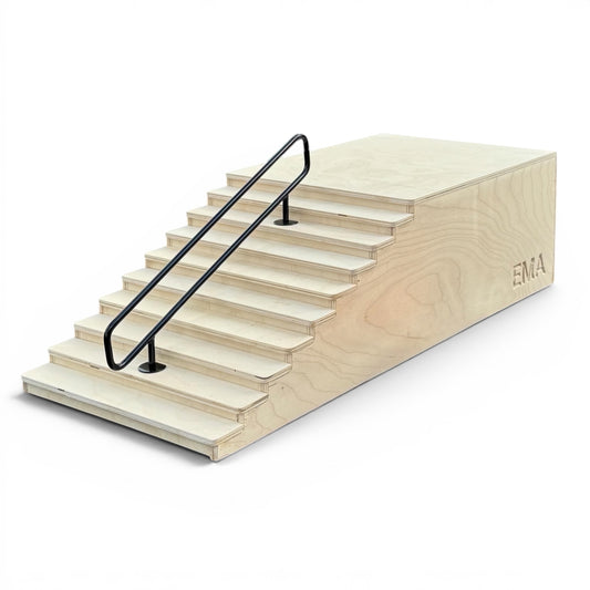 EMA Ramps 10 Step Stair Set with removable rail
